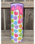 Candy Conversation Hearts - Puffy 3D Look - Paint Drip - VDay Valentines