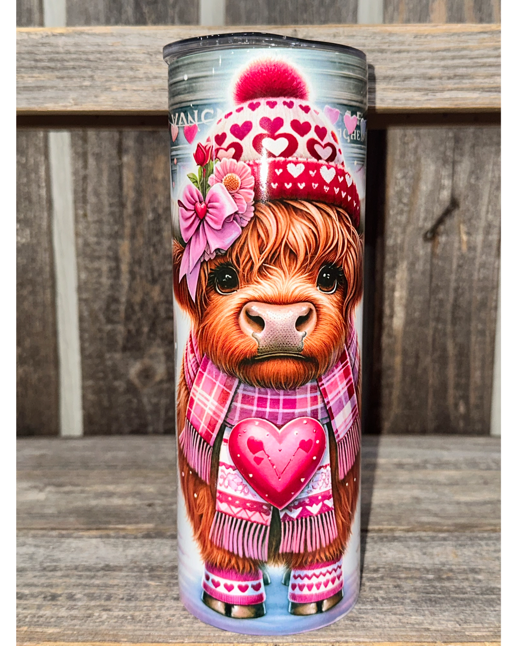 Cute Adorable Highland Cow - VDay Valentines Day