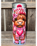 Cute Adorable Highland Cow - VDay Valentines Day