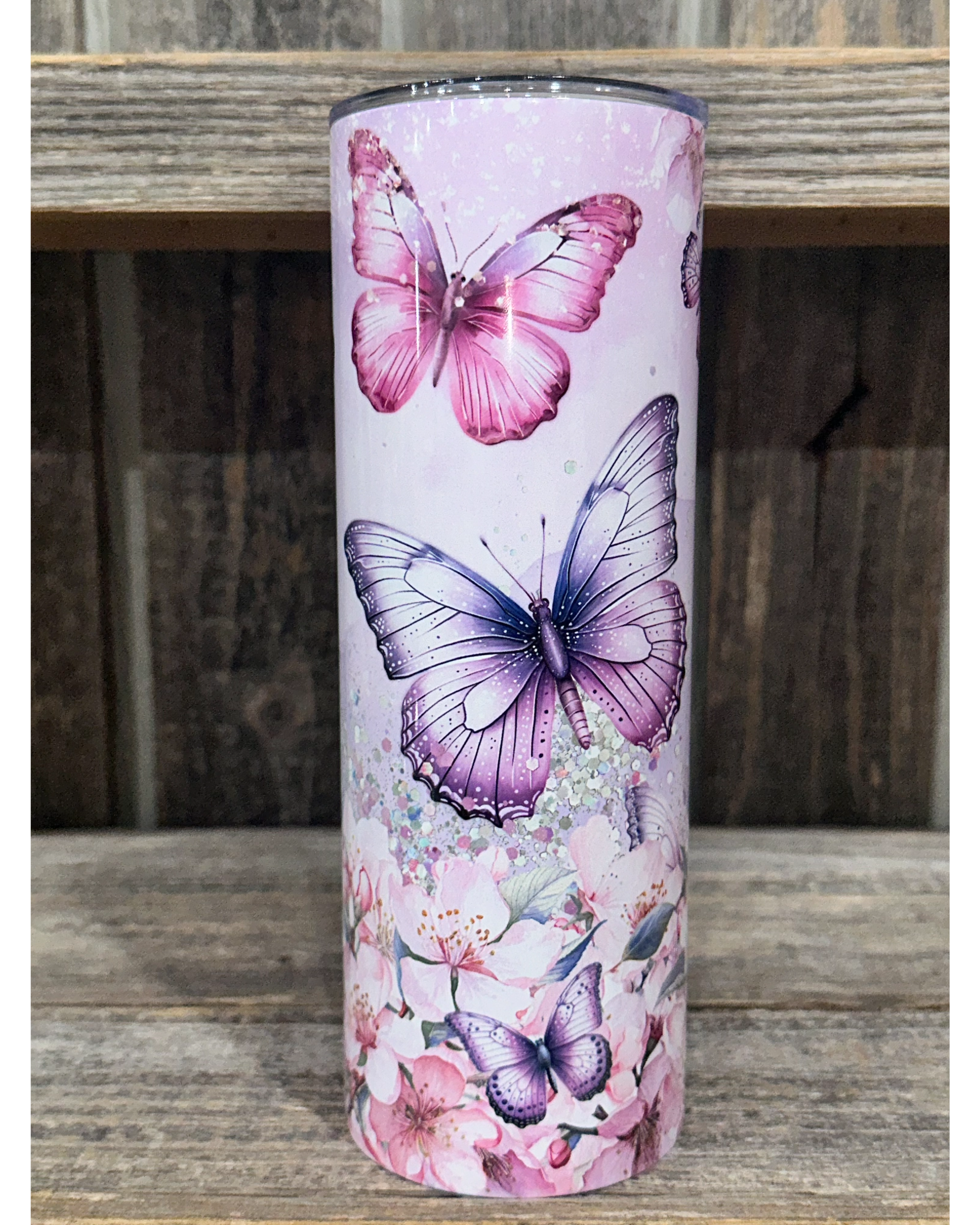 Butterflies Sparkles & A Bed Of Flowers