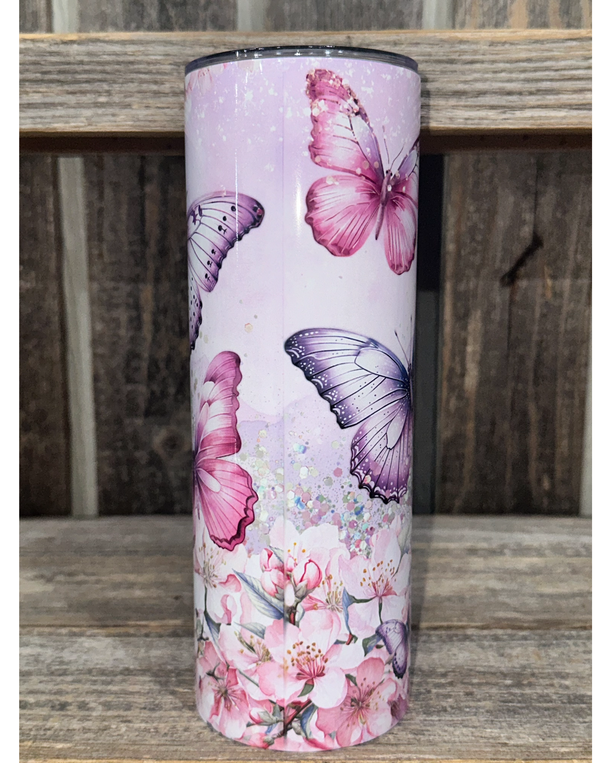 Butterflies Sparkles & A Bed Of Flowers