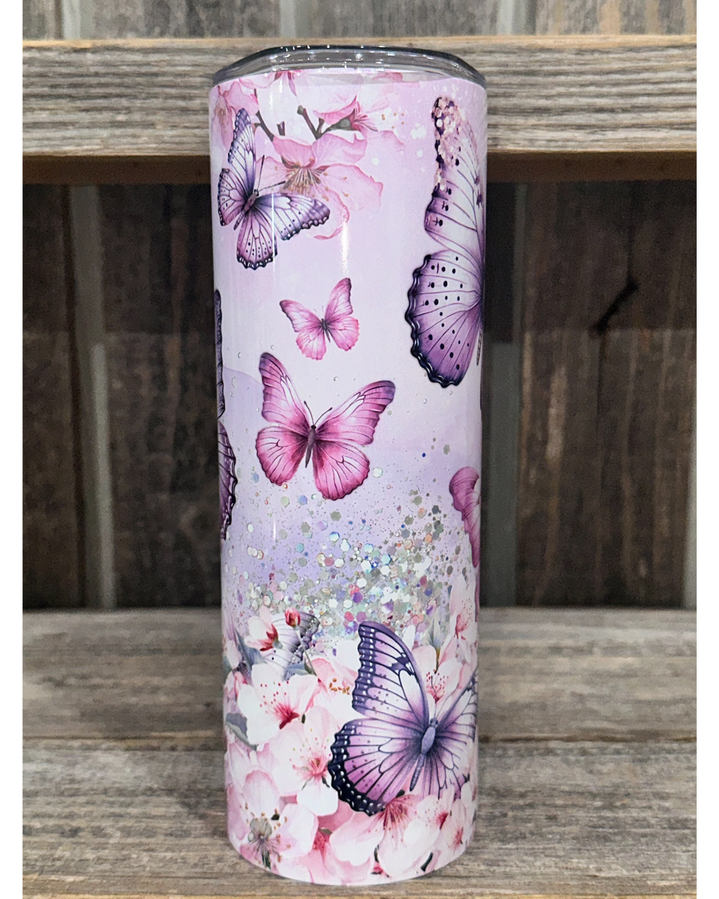Butterflies Sparkles & A Bed Of Flowers