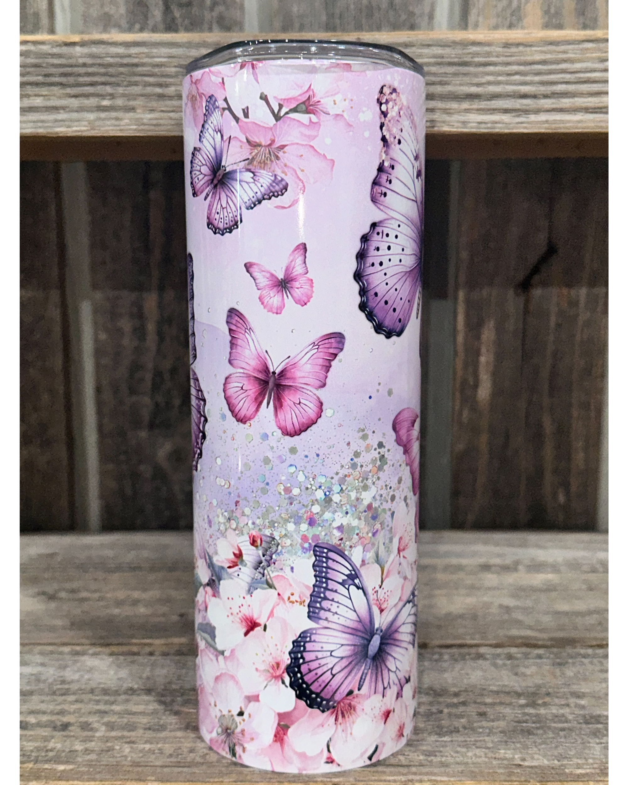 Butterflies Sparkles & A Bed Of Flowers