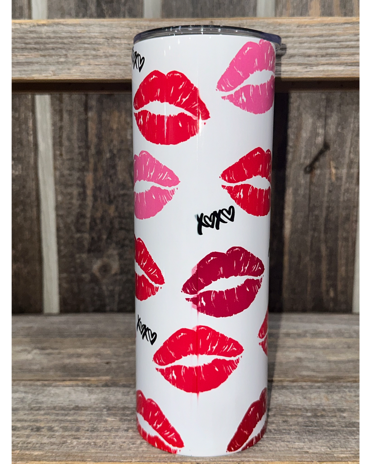 Love You More - Red Lips - XOXO - VDay Valentines Day