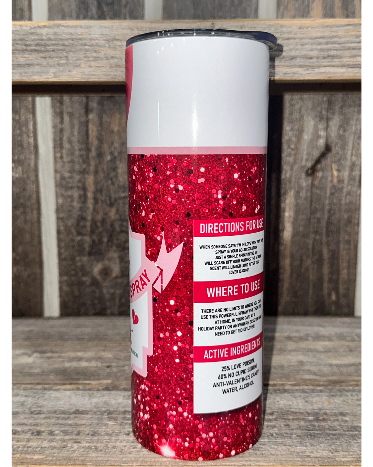 Love Repellent Spray - No Cupid Zone - VDay Valentines Day