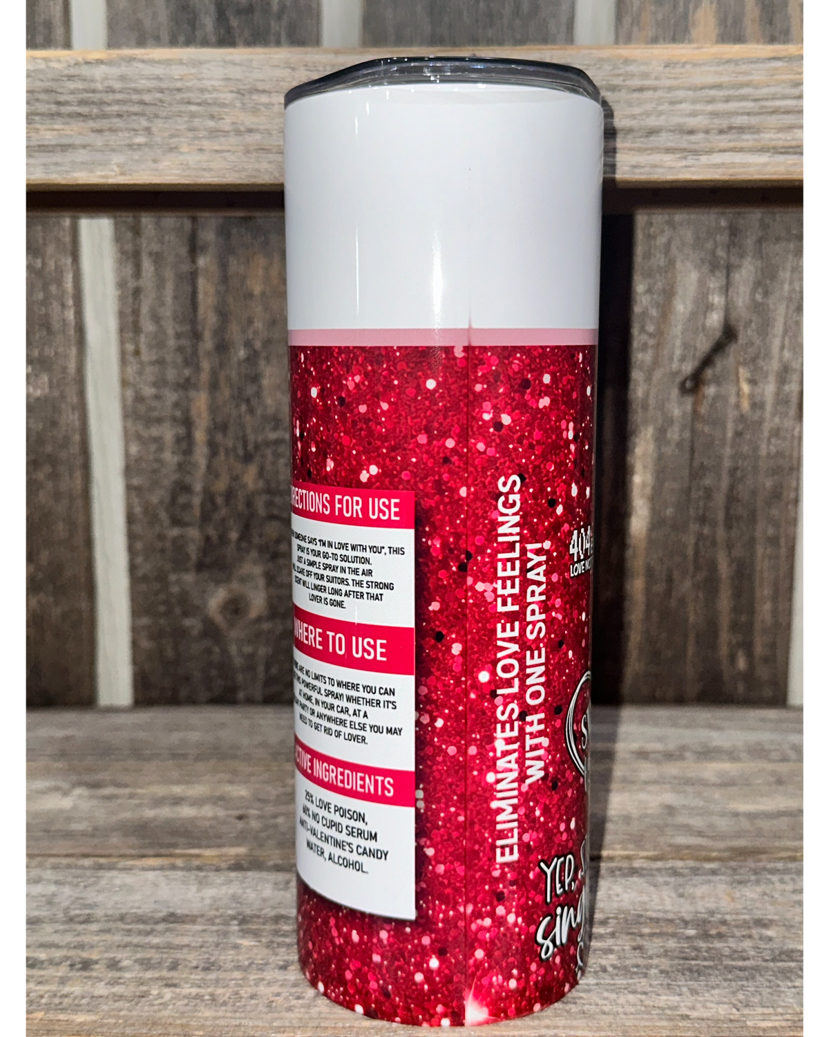 Love Repellent Spray - No Cupid Zone - VDay Valentines Day