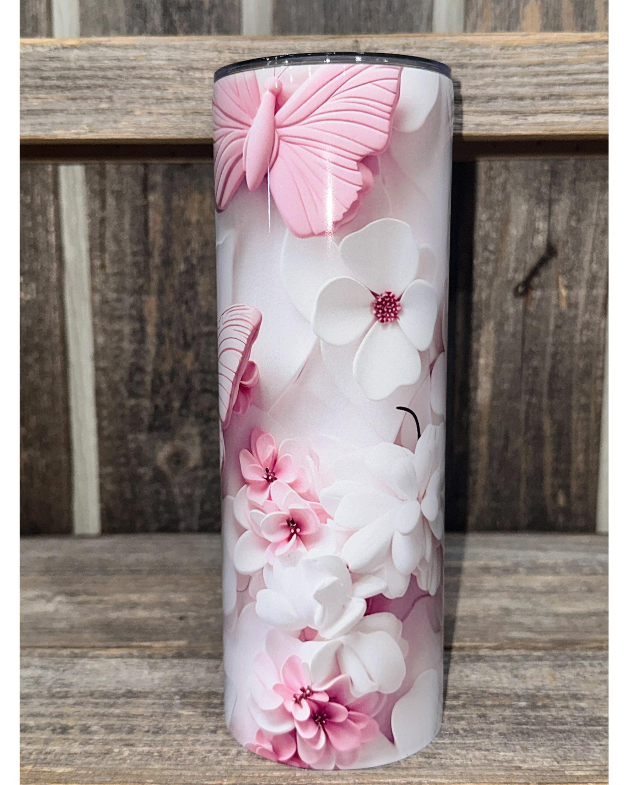 Butterflies & Flowers - 3D Look