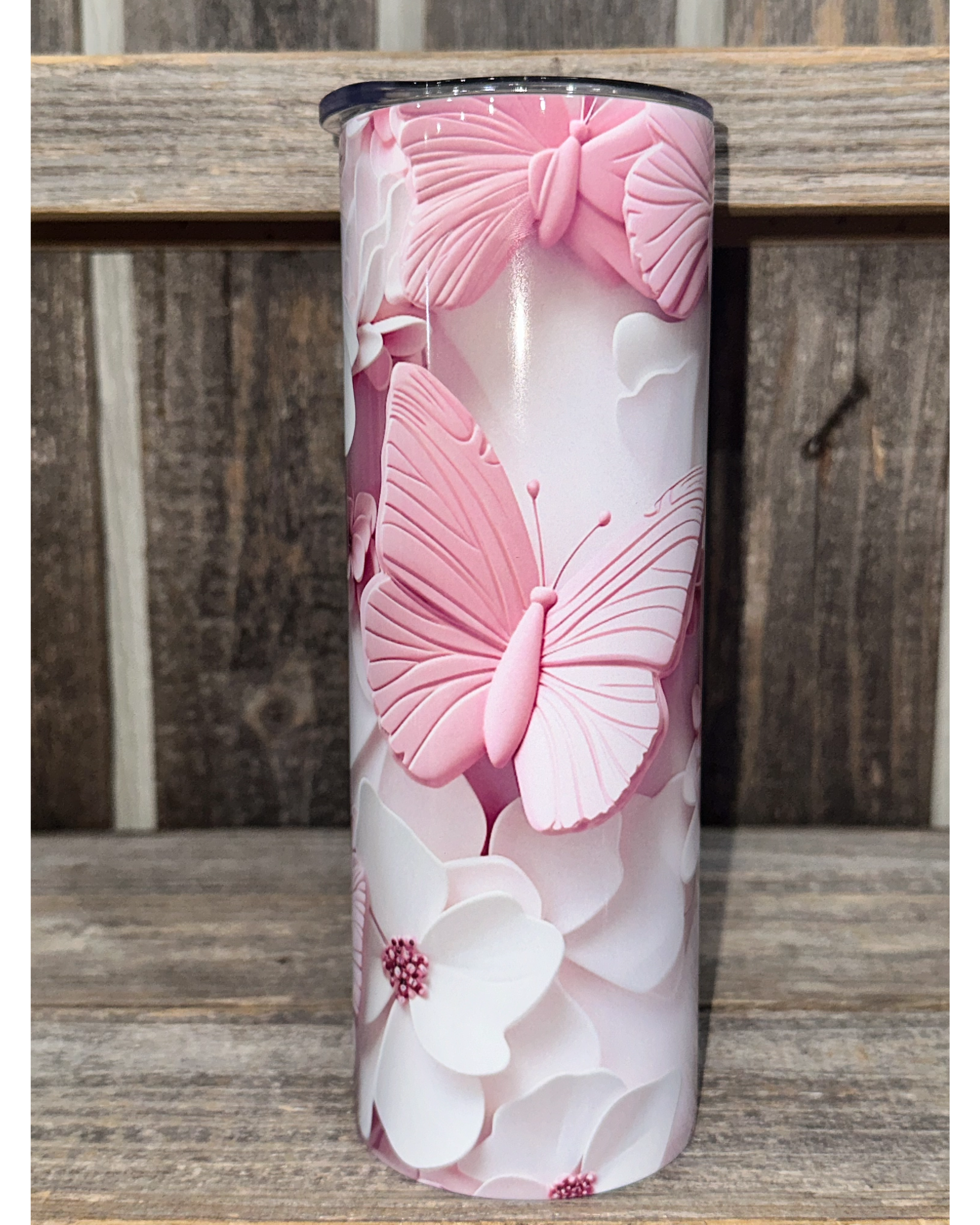 Butterflies & Flowers - 3D Look