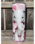 Elephant with Flowers - 3D Looking