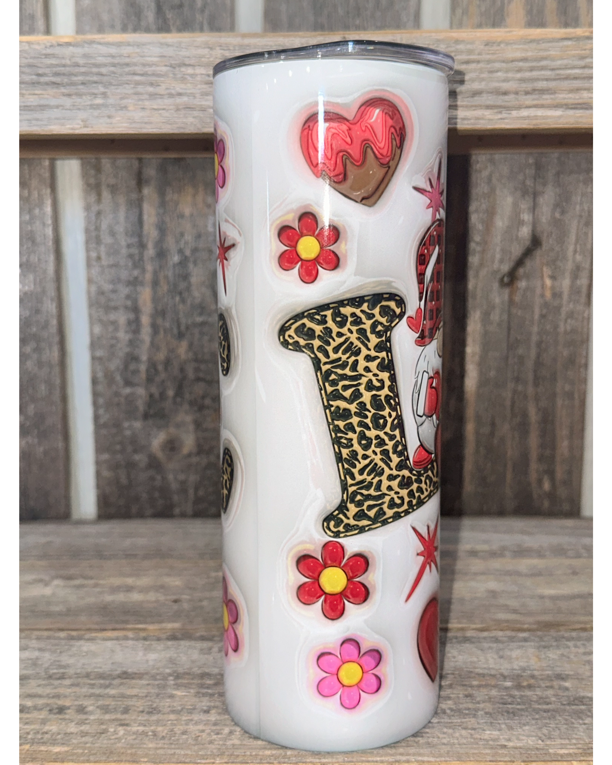 Love Gnome - 3D Puffy Look - VDay Valentines Day