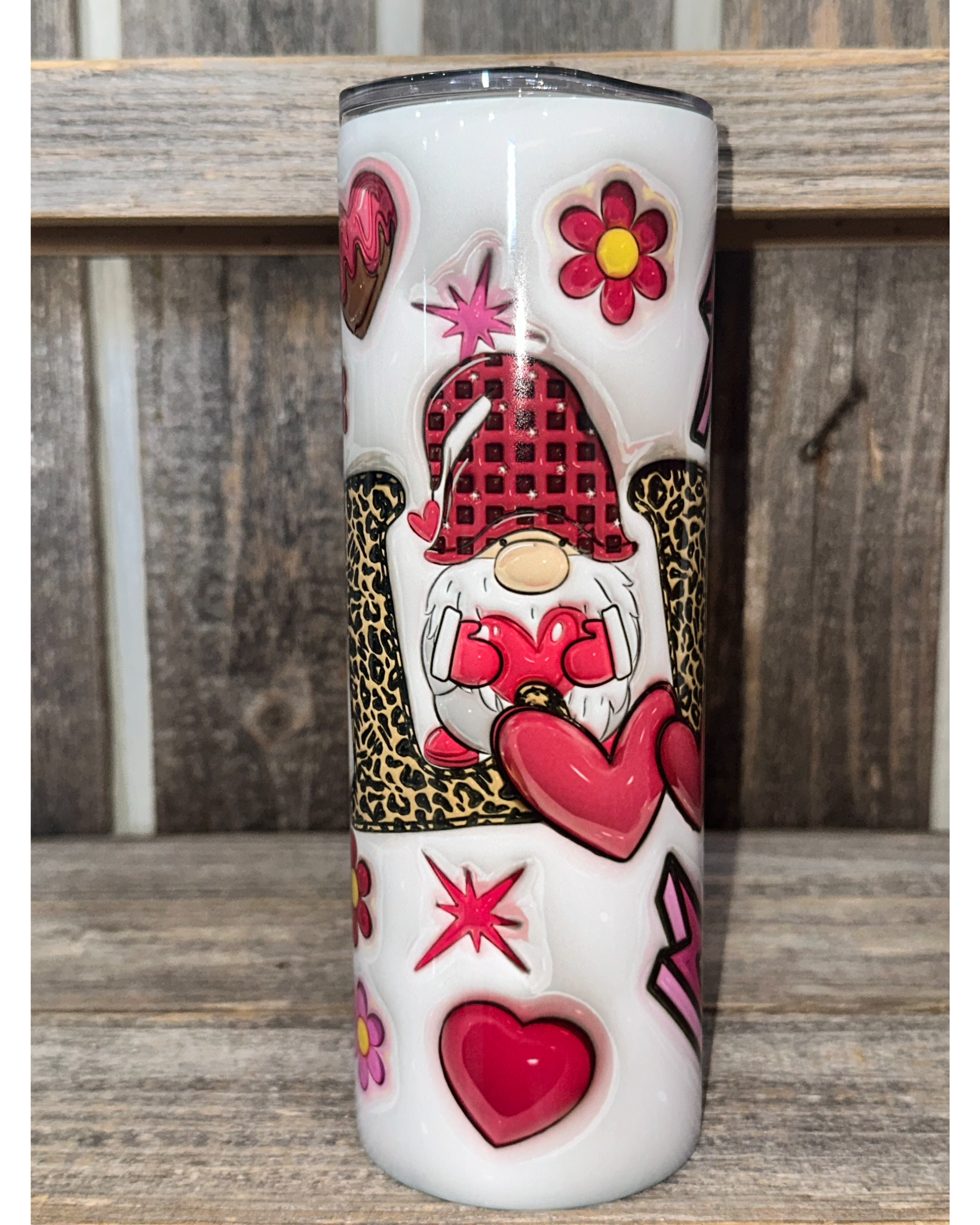 Love Gnome - 3D Puffy Look - VDay Valentines Day