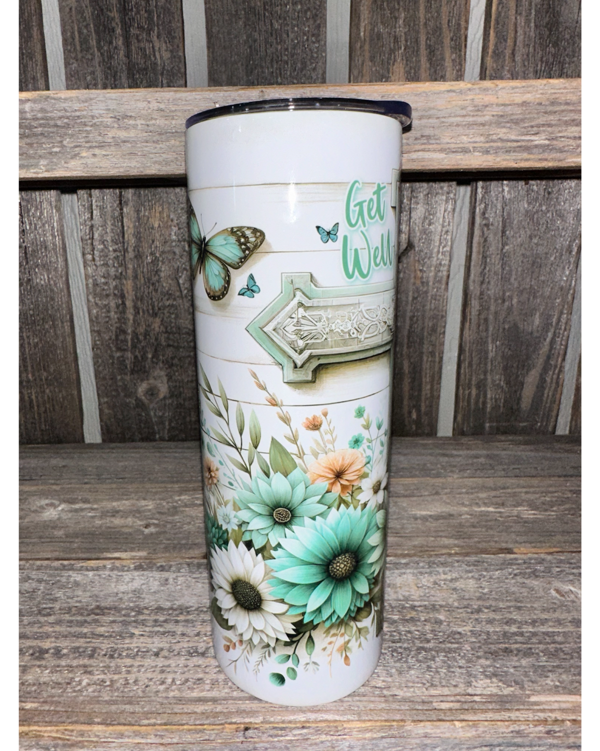 Get Well Cross with Butterflies