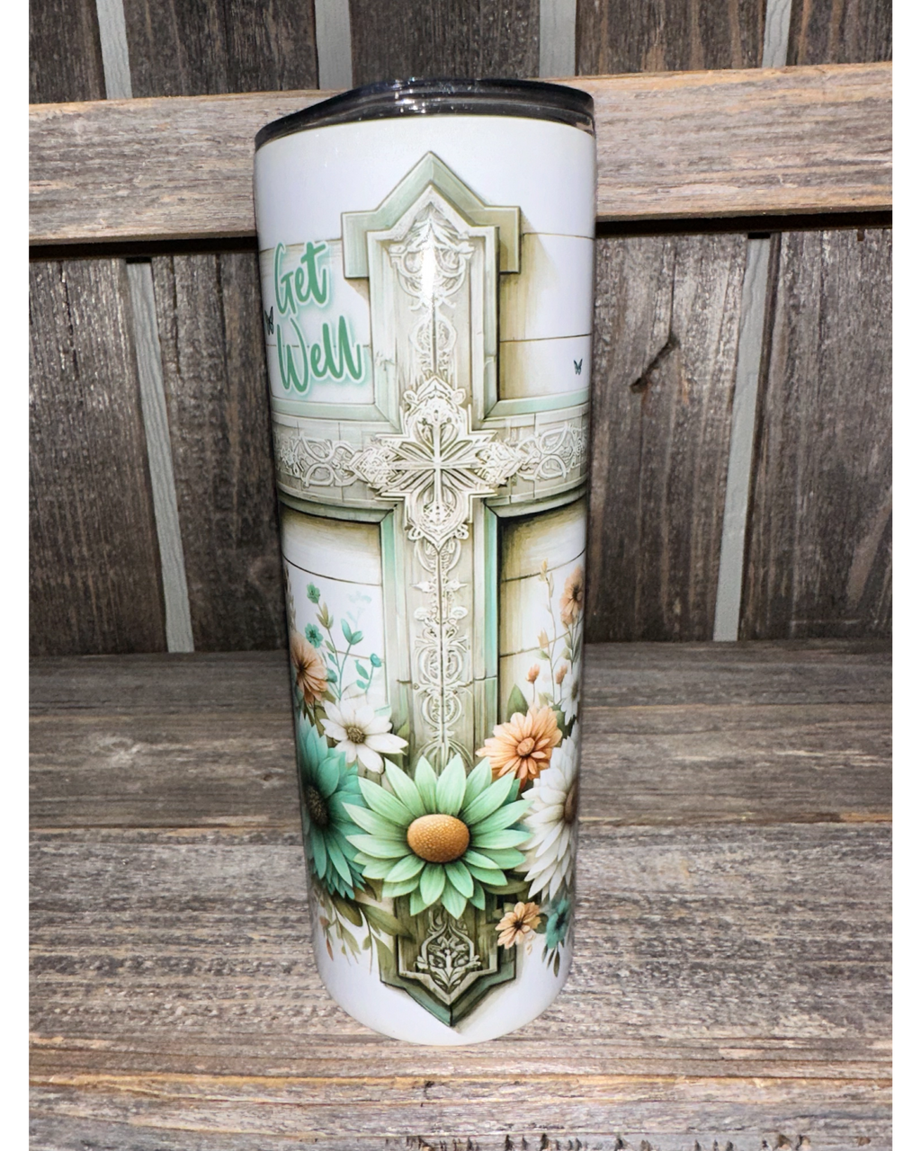 Get Well Cross with Butterflies