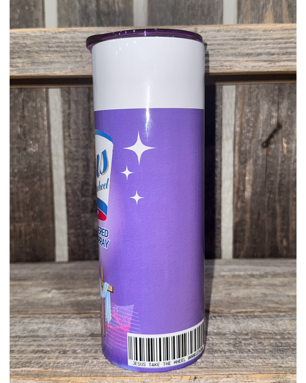 Jesus Take The Wheel - Purple with Purple Lid