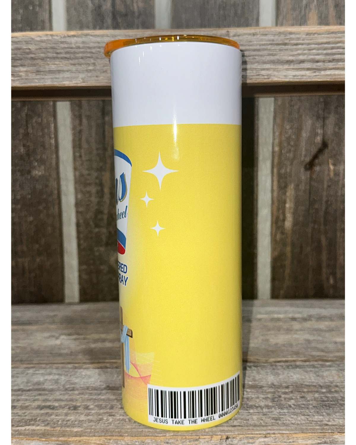 Jesus Take The Wheel - Yellow with Yellow Lid
