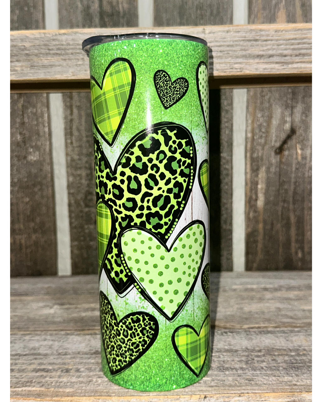 Green St. Patricksday Hearts
