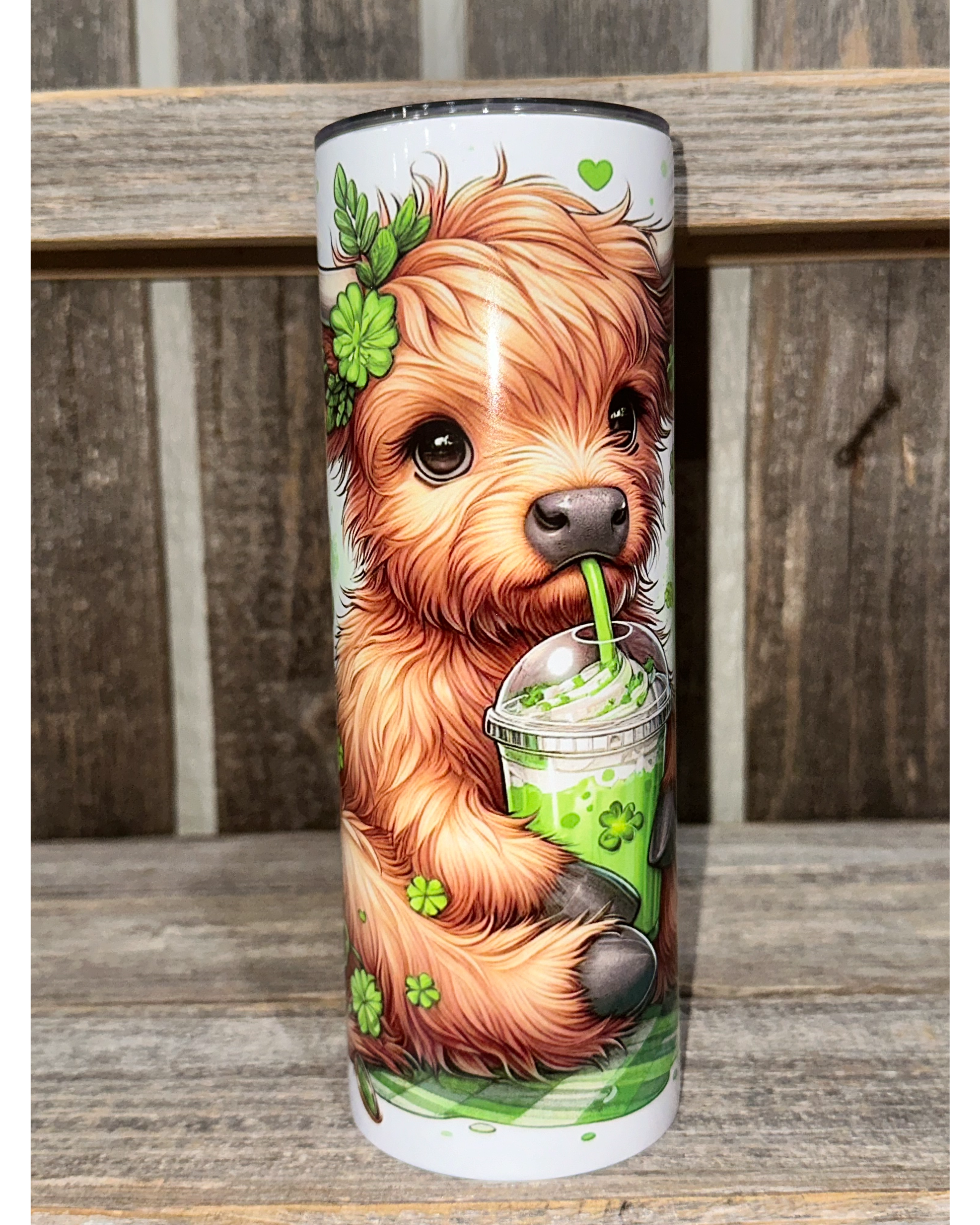 Highland Cow Clover Milkshake