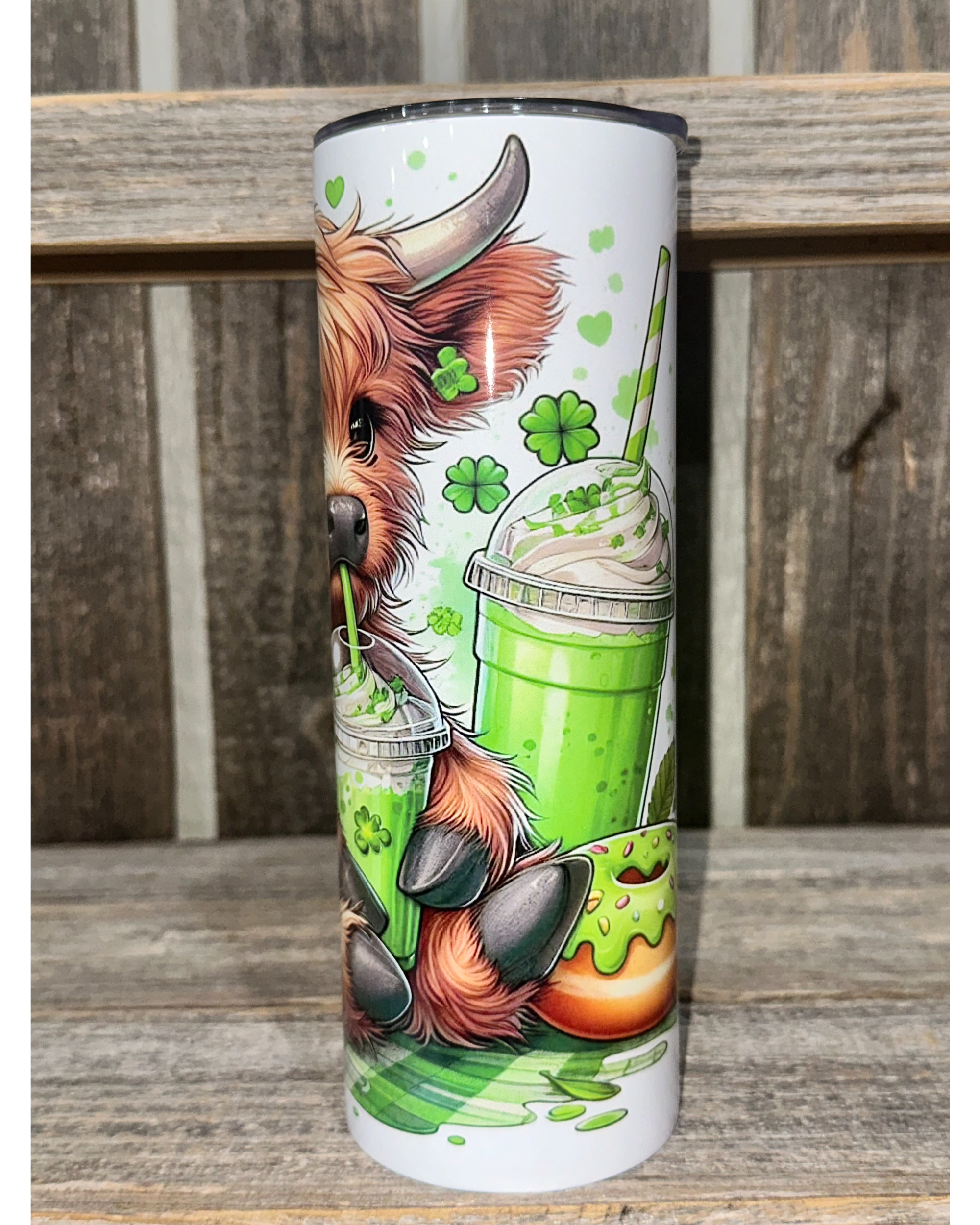 Highland Cow Clover Milkshake