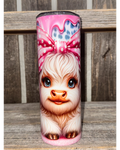 Highland Cow - Paint Drip - Easter