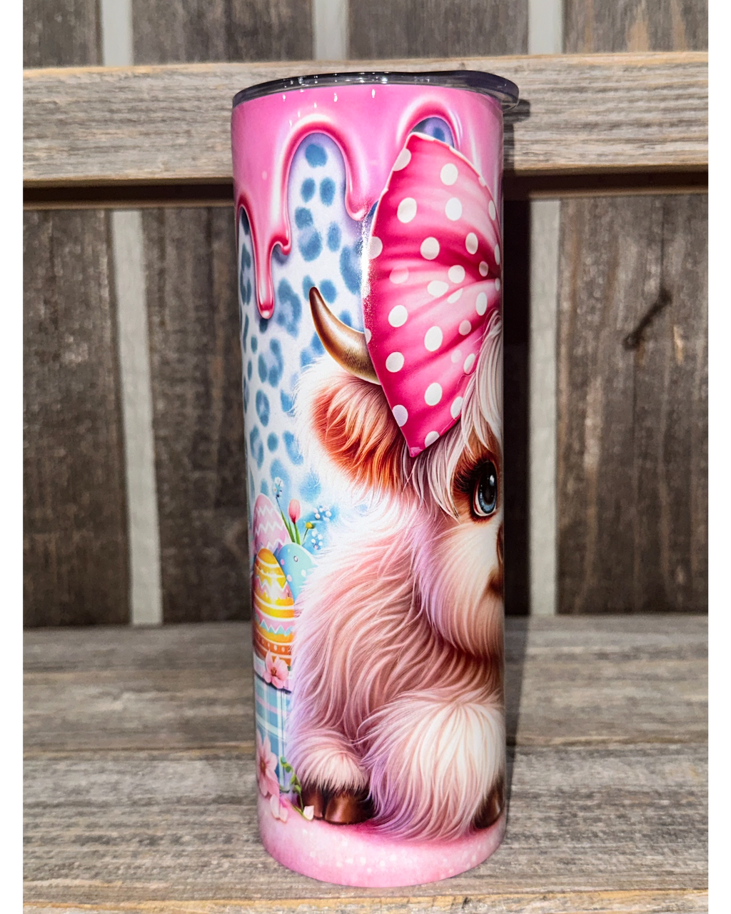 Highland Cow - Paint Drip - Easter