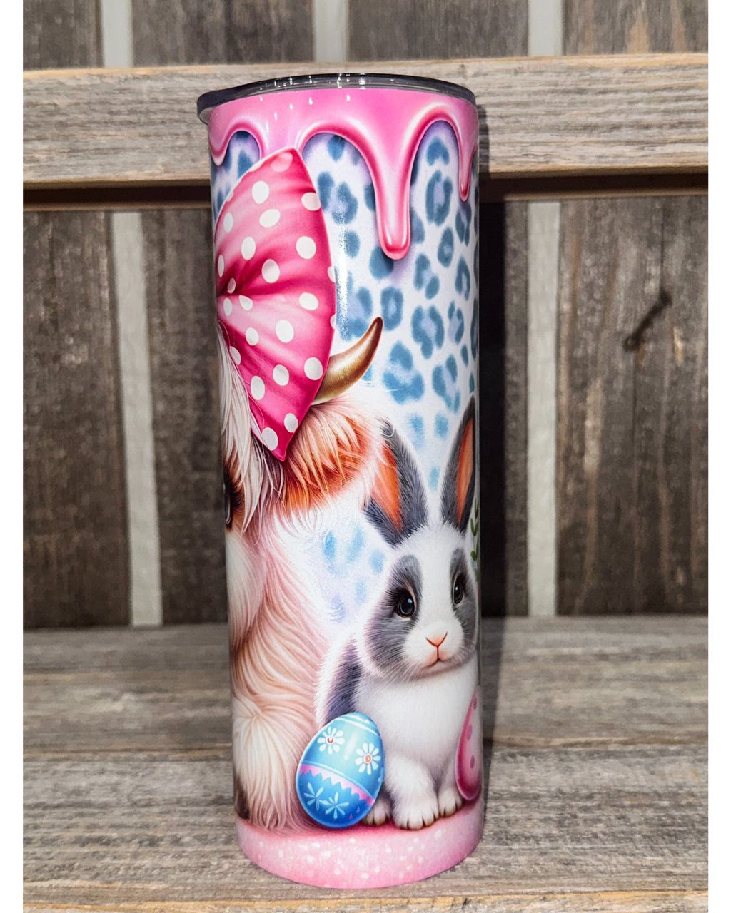 Highland Cow - Paint Drip - Easter