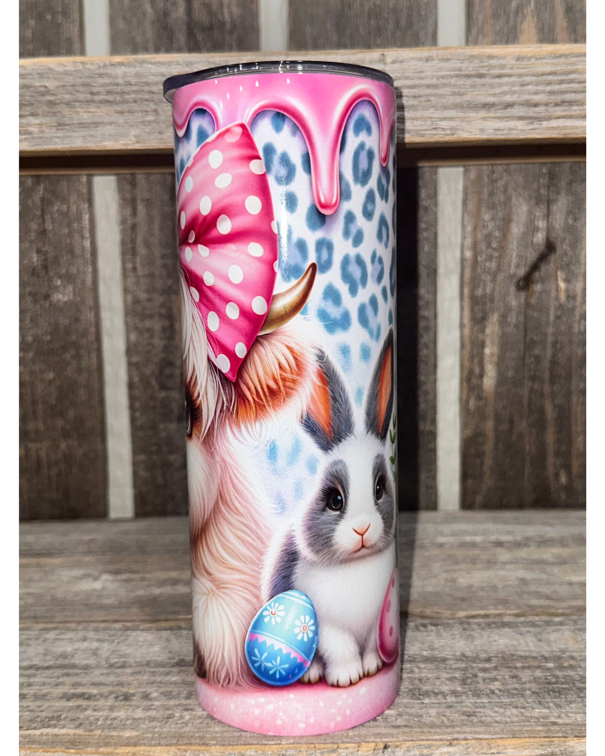 Highland Cow - Paint Drip - Easter