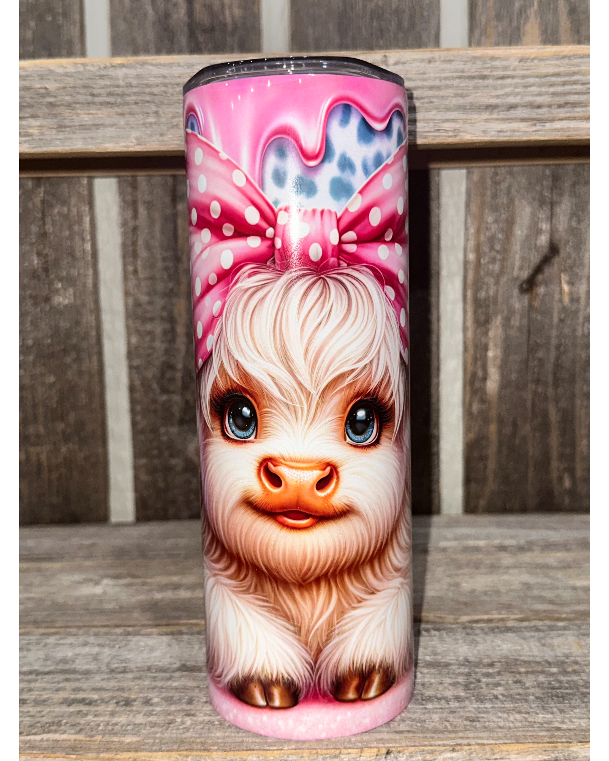 Highland Cow - Paint Drip - Easter