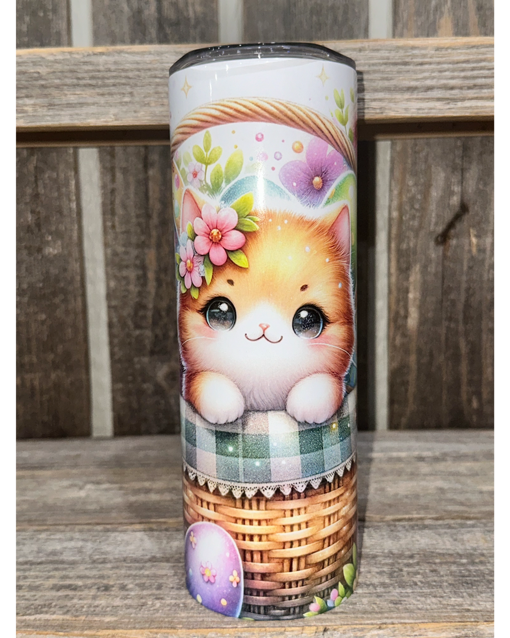 Kitty In The Easter Basket