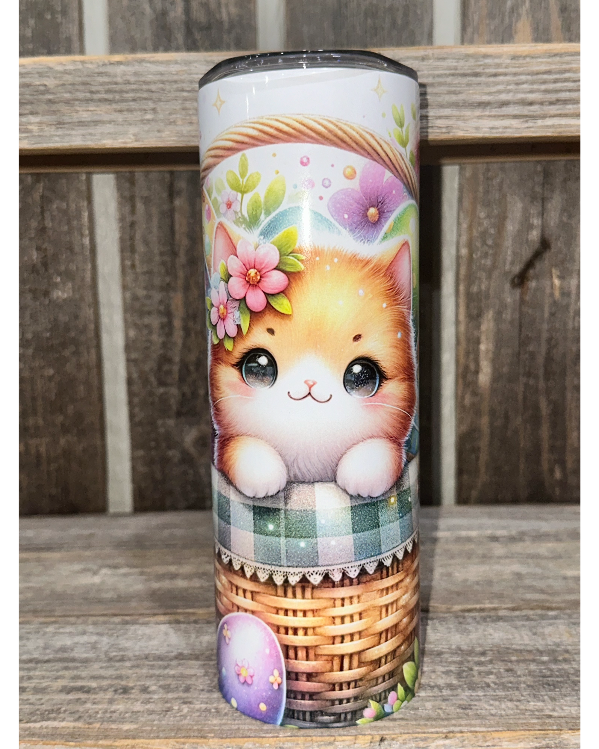 Kitty In The Easter Basket