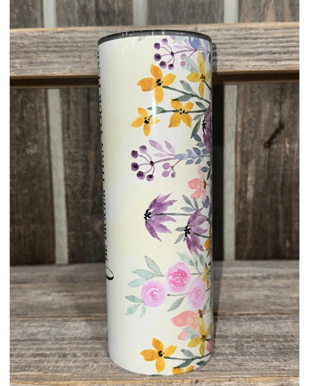 Let Your Faith Be Bigger Than Your Fear - Purple Flowers