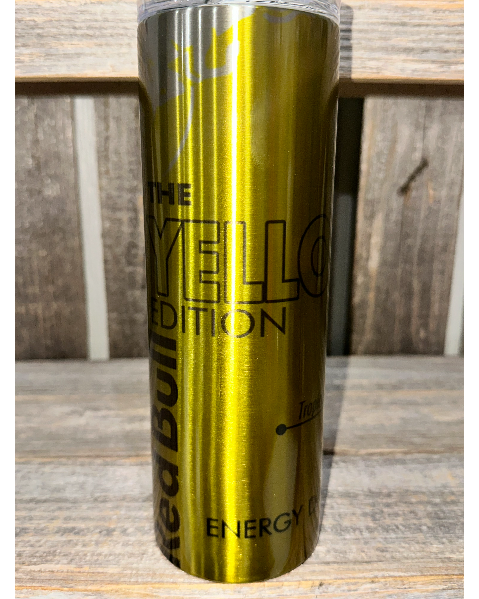 SILVER STAINLESS FINISH - The YELLOW Edition - Red Bull