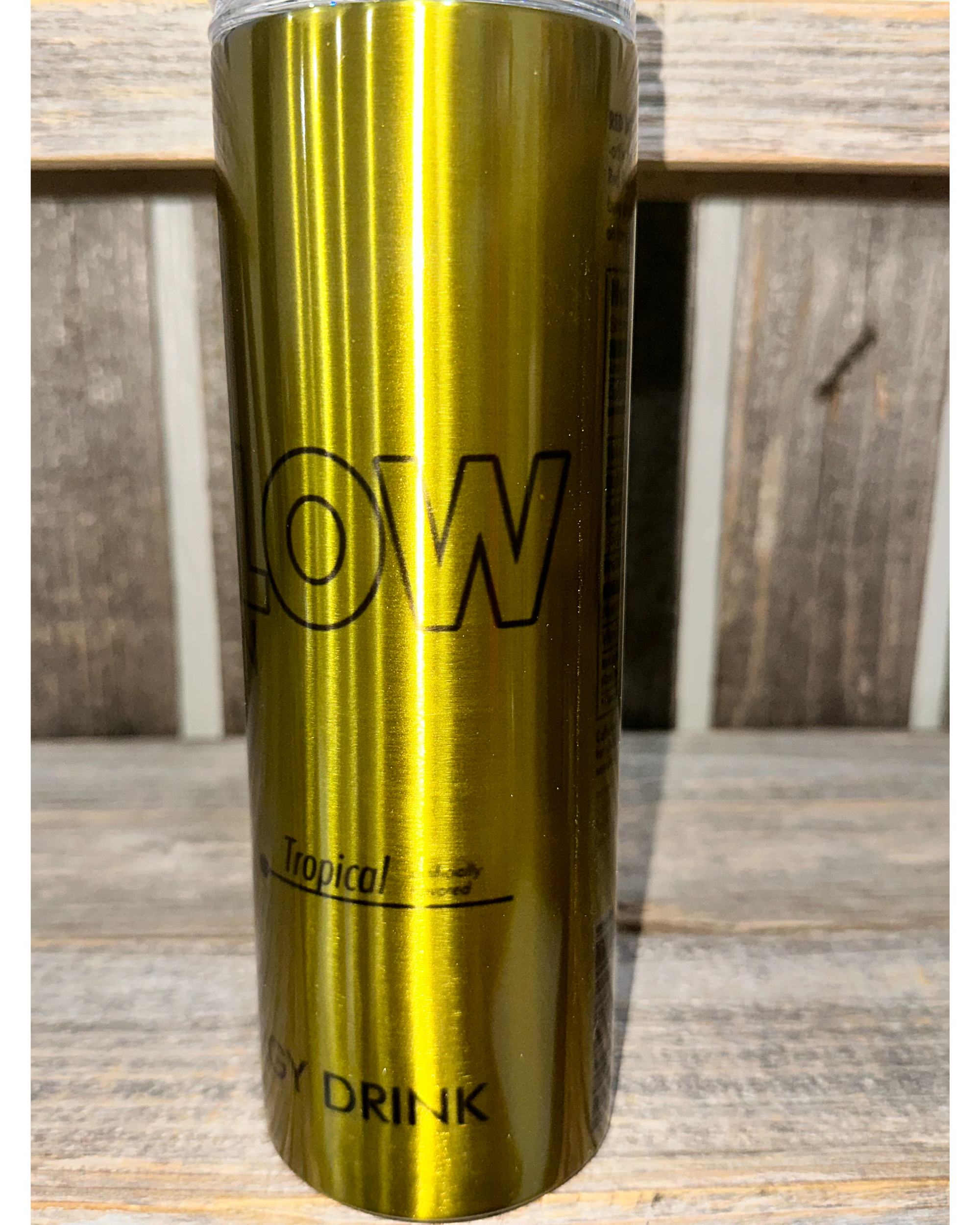 SILVER STAINLESS FINISH - The YELLOW Edition - Red Bull