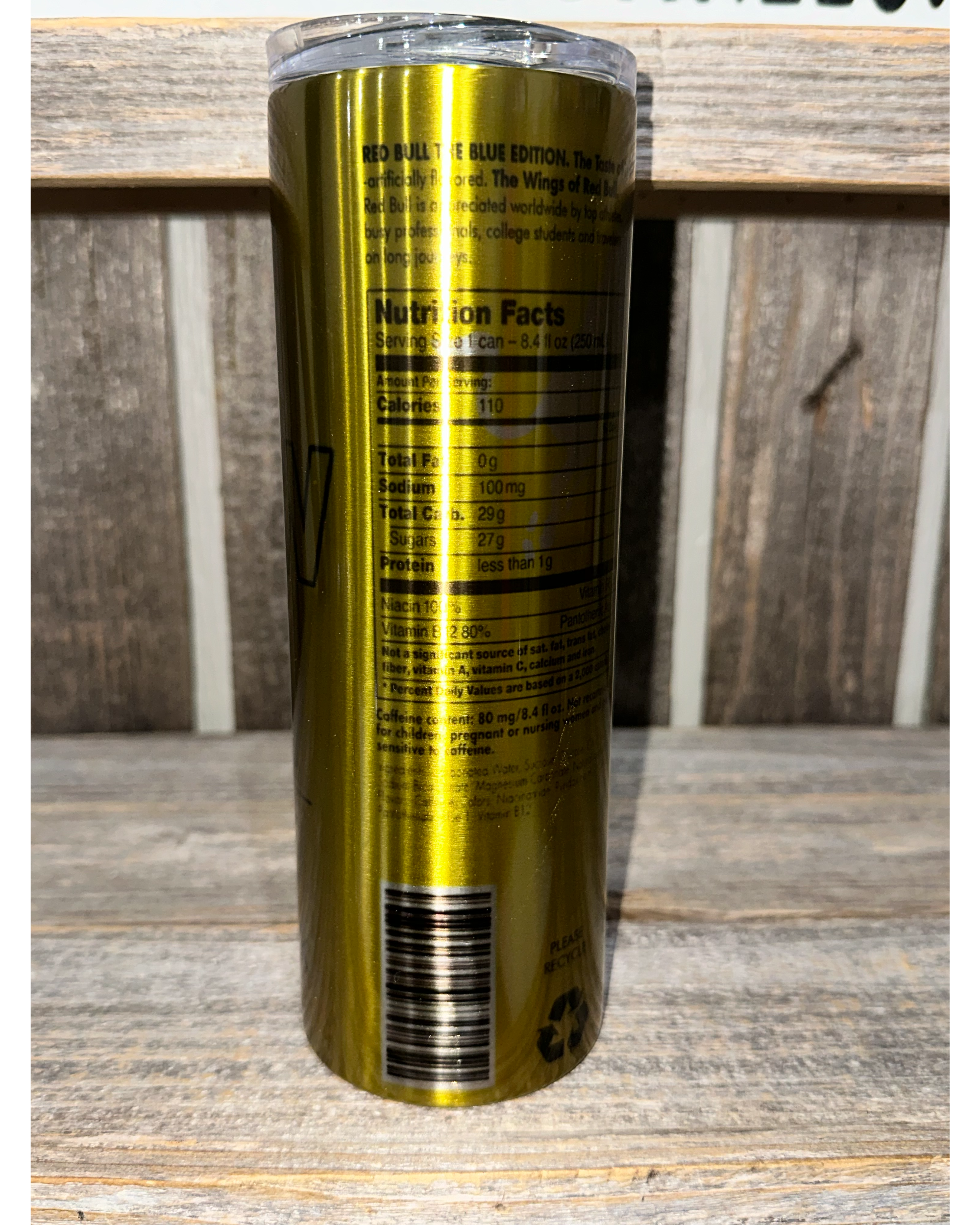 SILVER STAINLESS FINISH - The YELLOW Edition - Red Bull