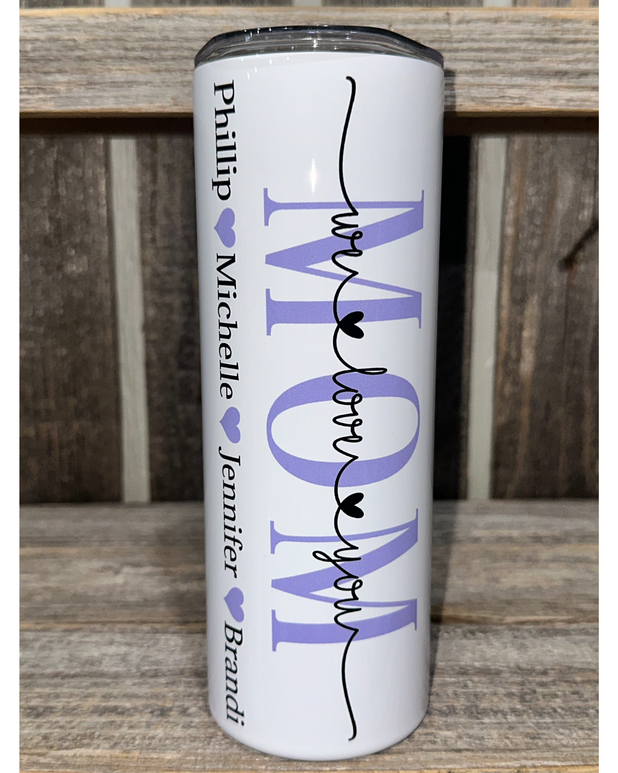 MOM - Mothers Day Special - ADD CUSTOM NAMES - Purple Shown - Choose From Purple - Green - Pink