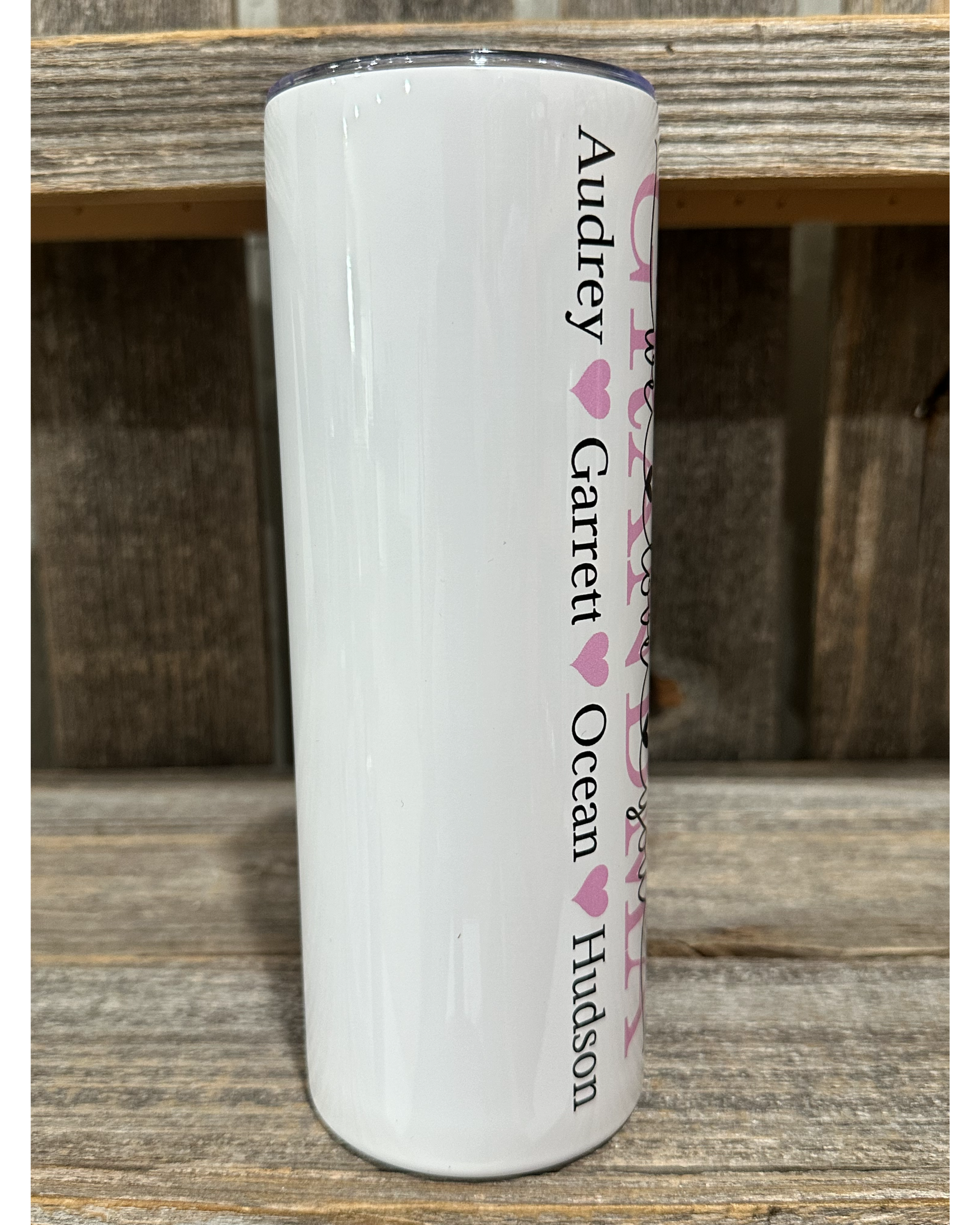 GRANDMA - Mothers Day Special - ADD CUSTOM NAMES - Pink Shown - Choose From Green - Purple - Pink