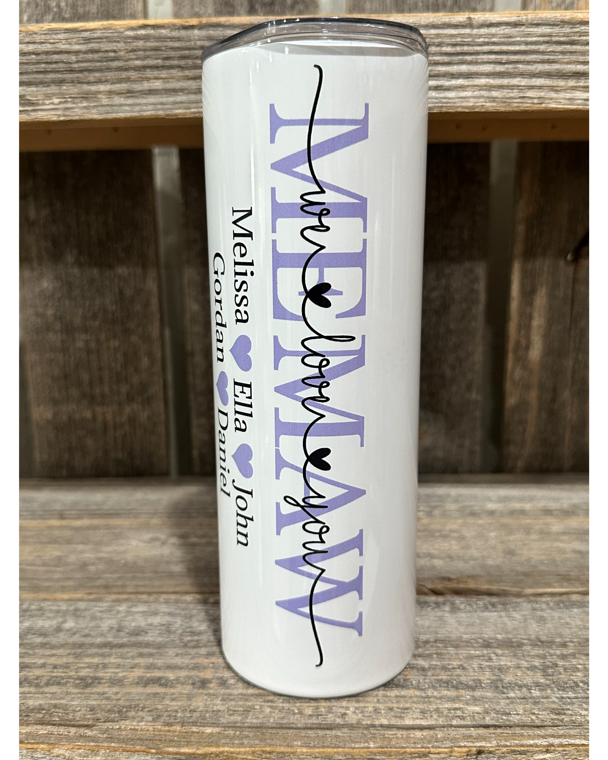 MEMAW - Mothers Day Special - ADD NAMES FOR FREE - Purple Shown - Choose From Green - Purple - Pink