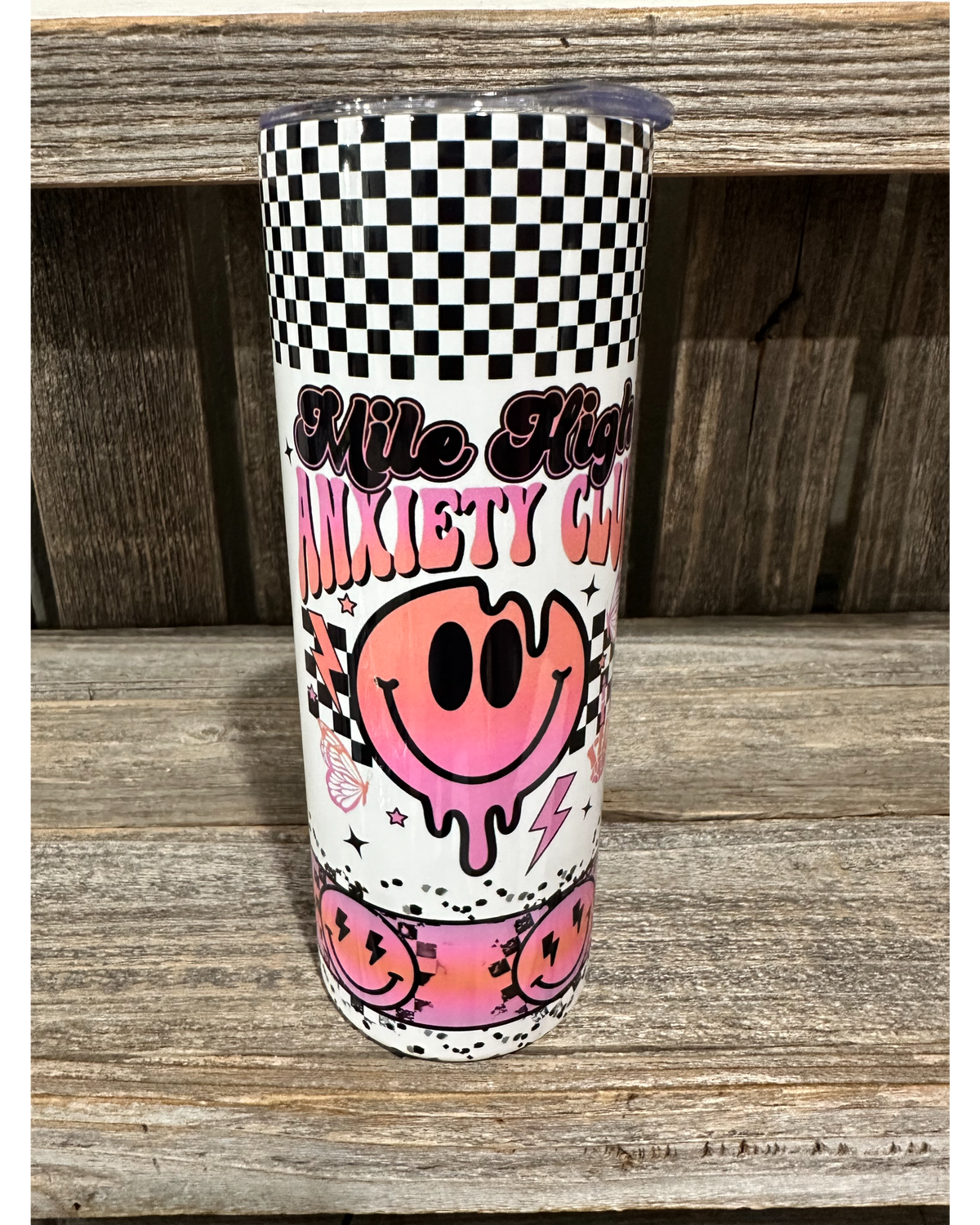 Mile High Anxiety Club - Paint Drip Smiley Face