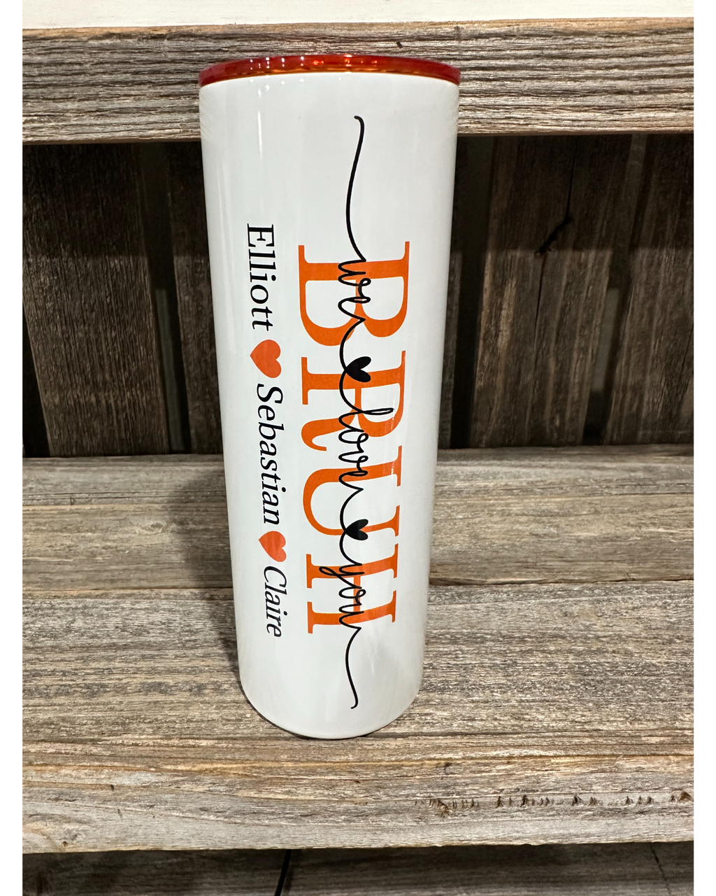 BRUH - Mothers Day Special - ADD CUSTOM NAMES - Orange