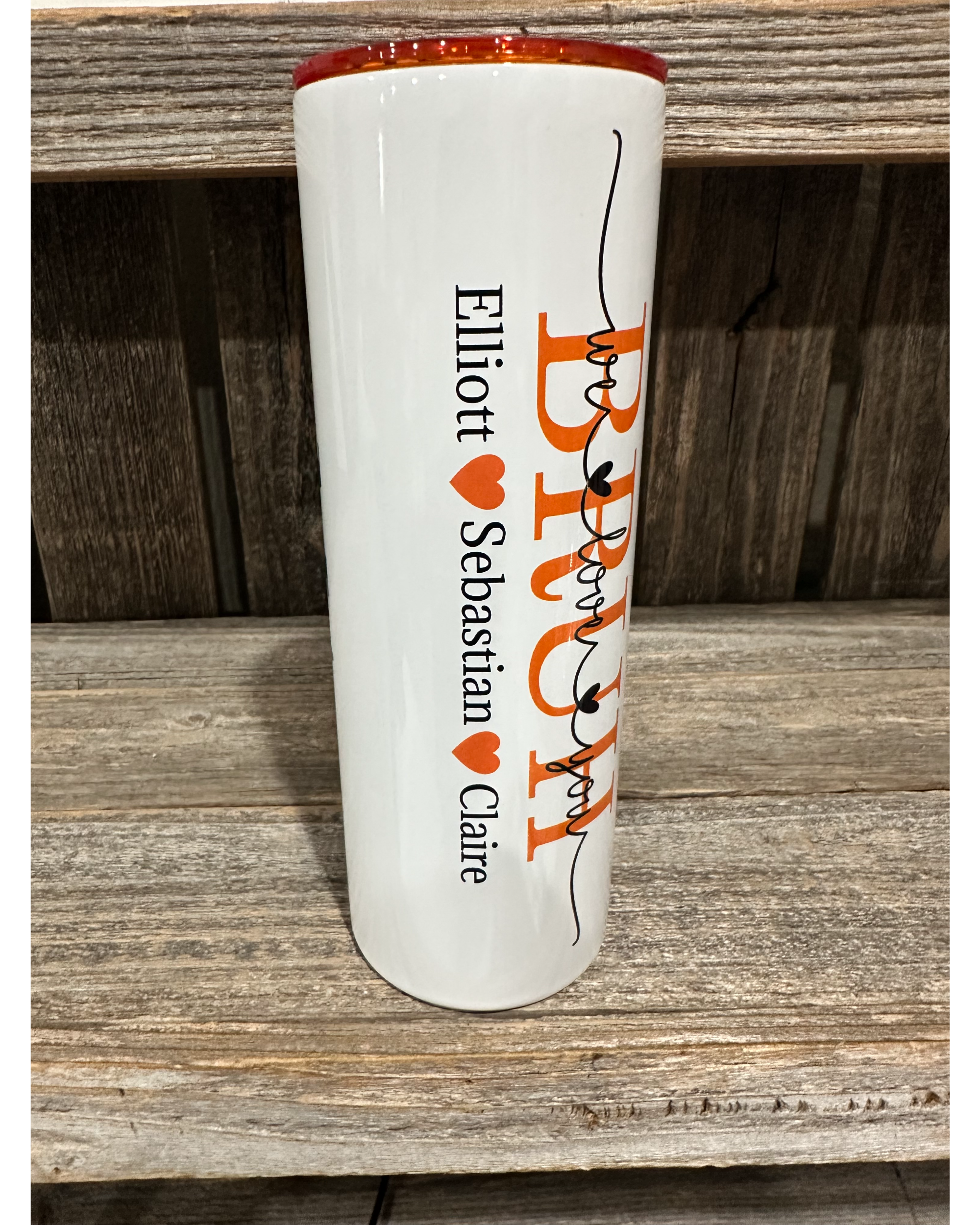 BRUH - Mothers Day Special - ADD CUSTOM NAMES - Orange
