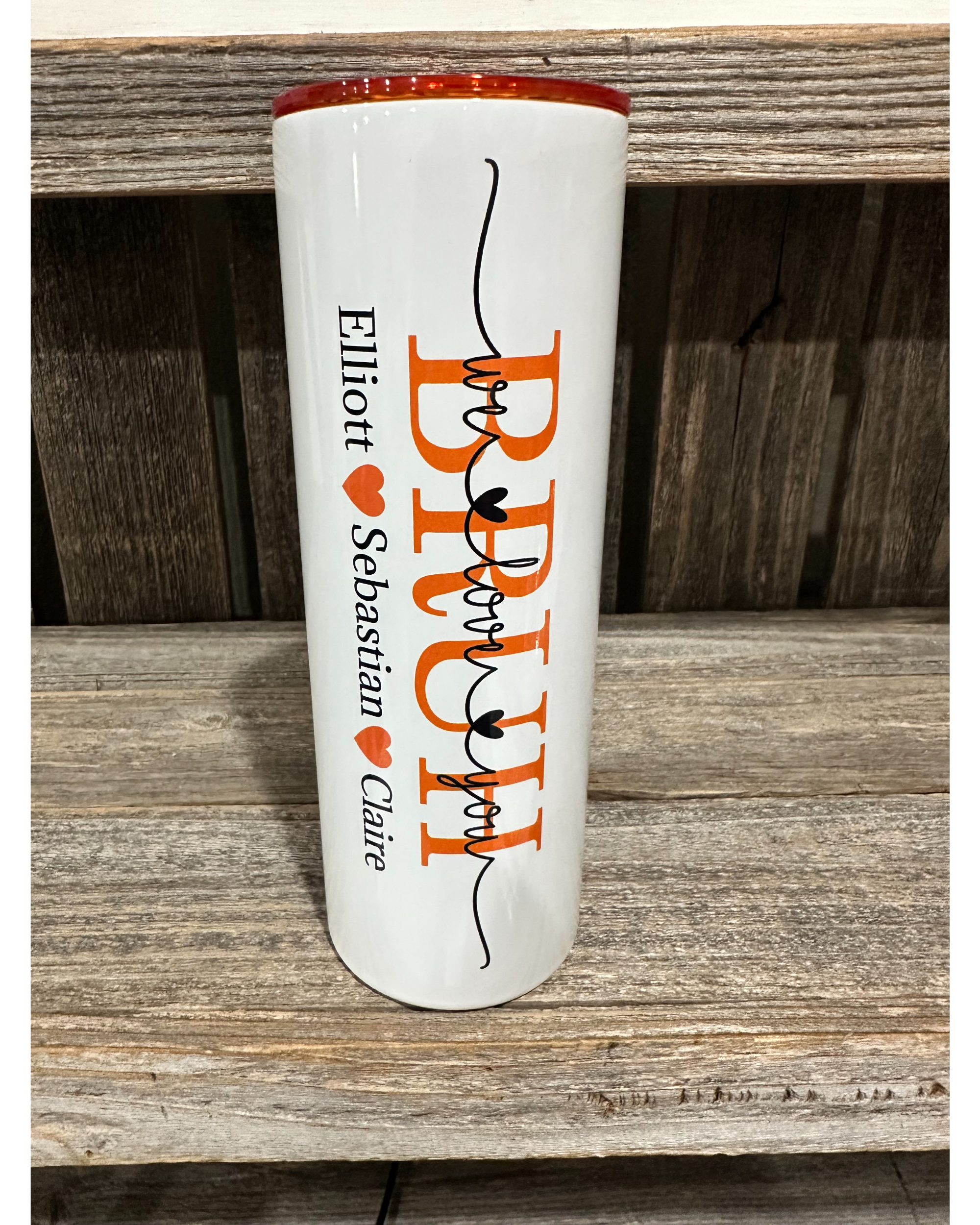 BRUH - Mothers Day Special - ADD CUSTOM NAMES - Orange