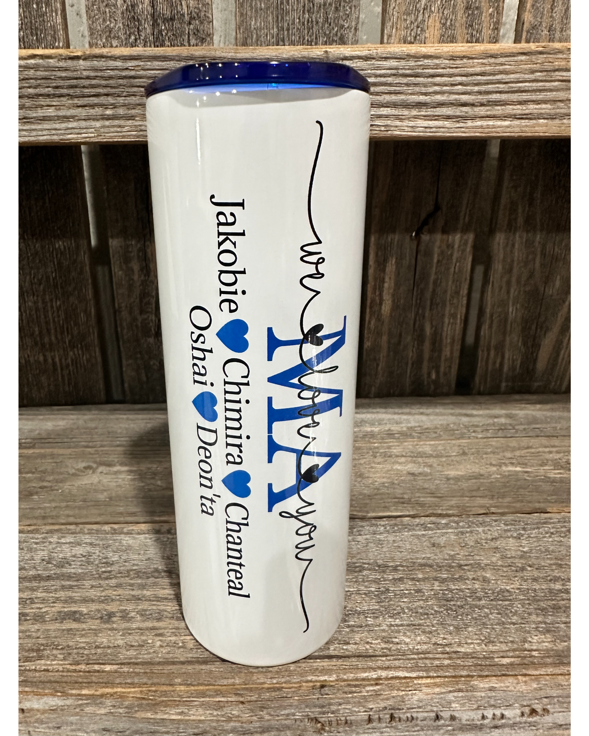 MA - Mothers Day Special - ADD CUSTOM NAMES - Blue