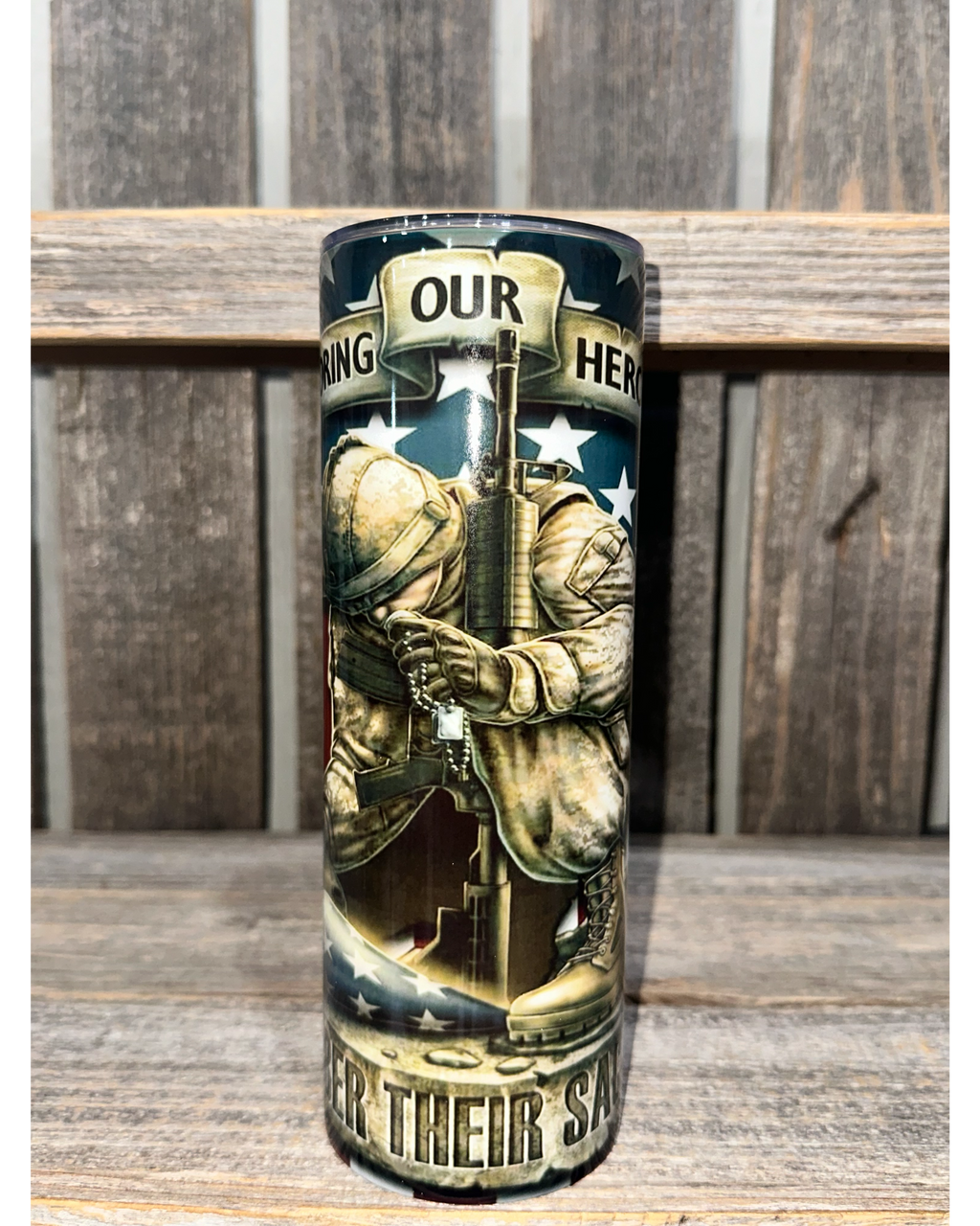 Honoring Our Heroes - Remember Their Sacrifice - American Flag