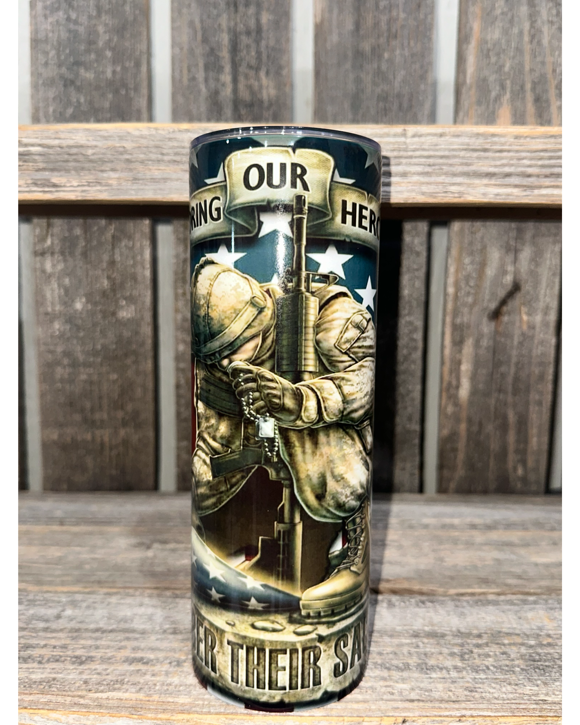 Honoring Our Heroes - Remember Their Sacrifice - American Flag
