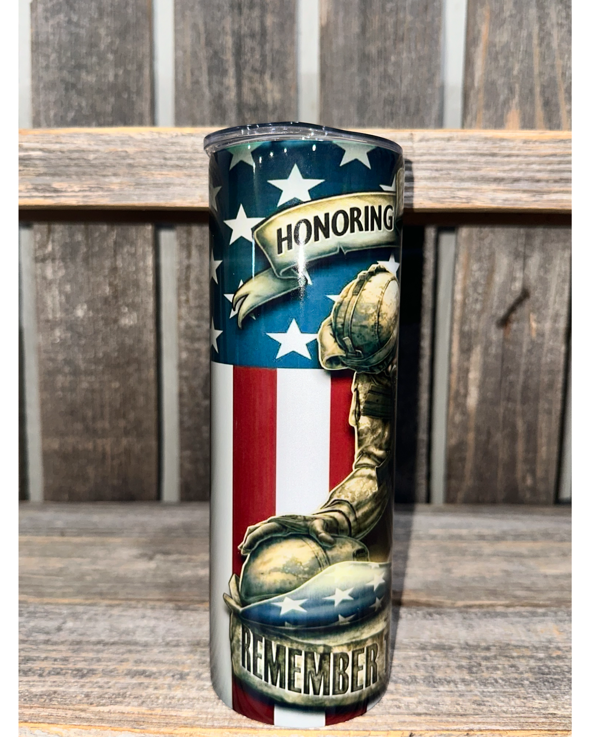 Honoring Our Heroes - Remember Their Sacrifice - American Flag