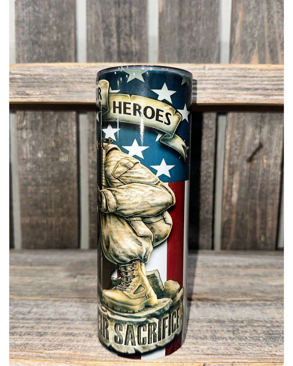 Honoring Our Heroes - Remember Their Sacrifice - American Flag