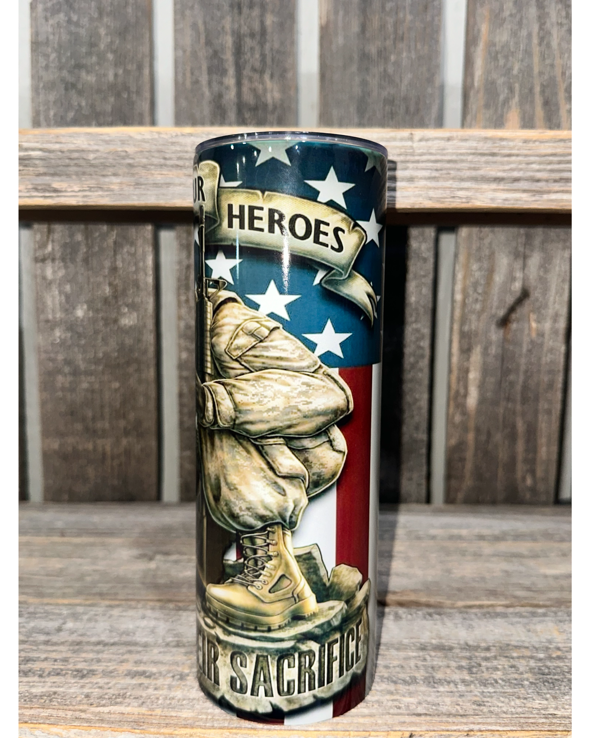 Honoring Our Heroes - Remember Their Sacrifice - American Flag
