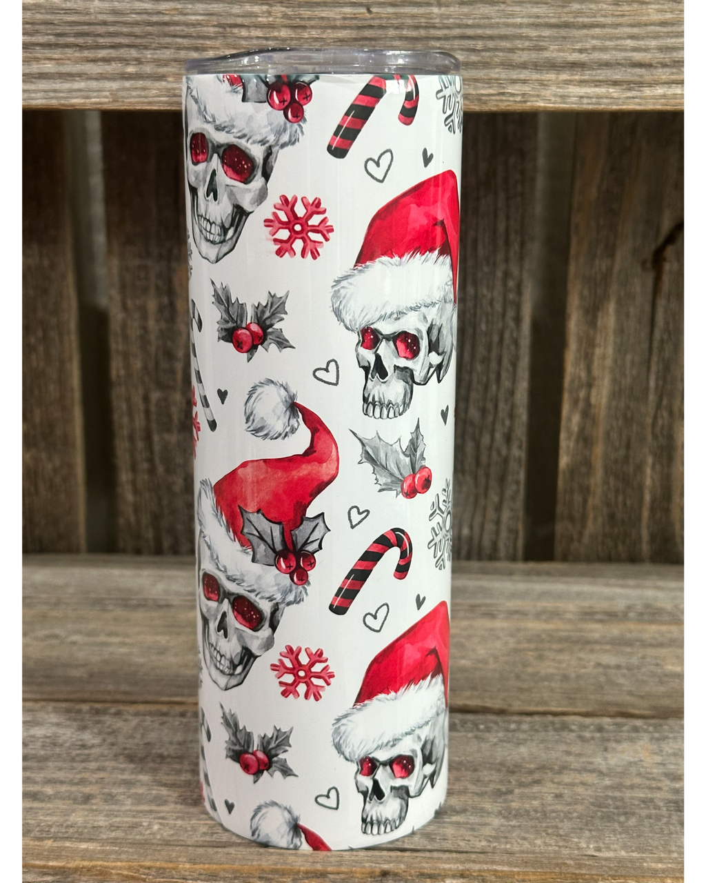 Candy Cane Skulls Christmas