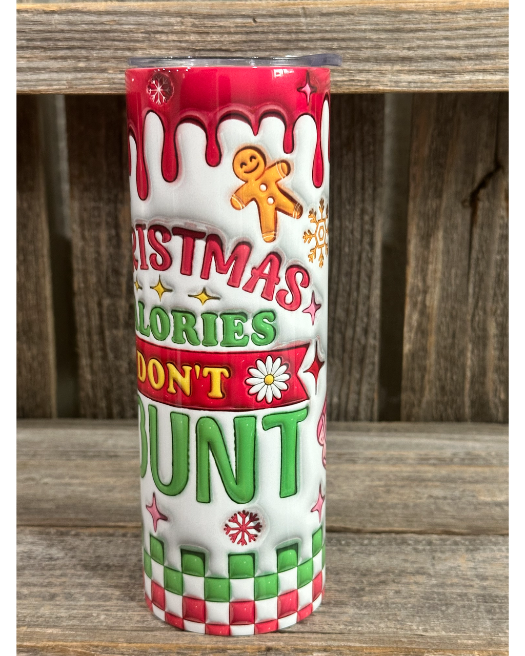 Christmas Calories Don't Count - 3D Puffy