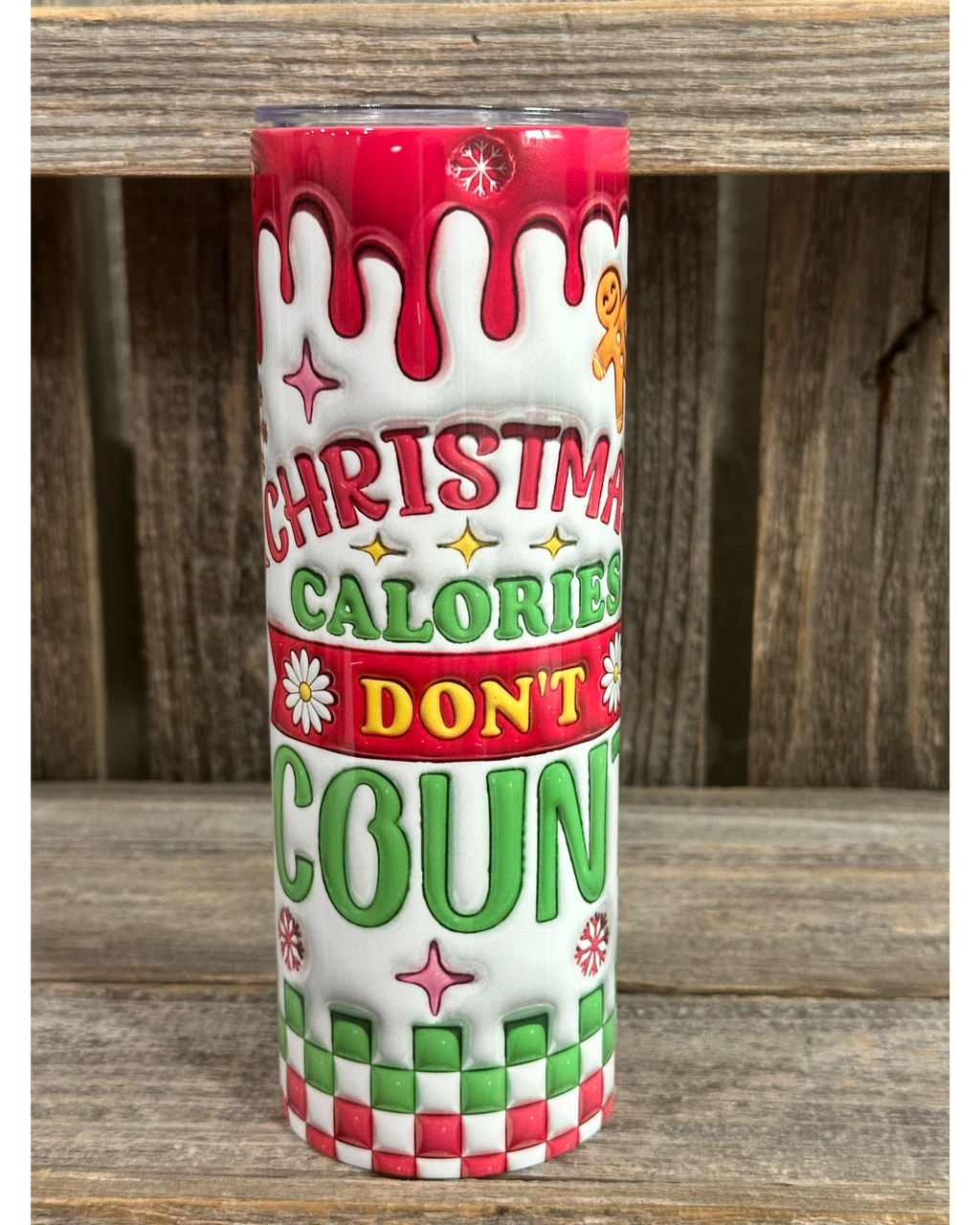Christmas Calories Don't Count - 3D Puffy