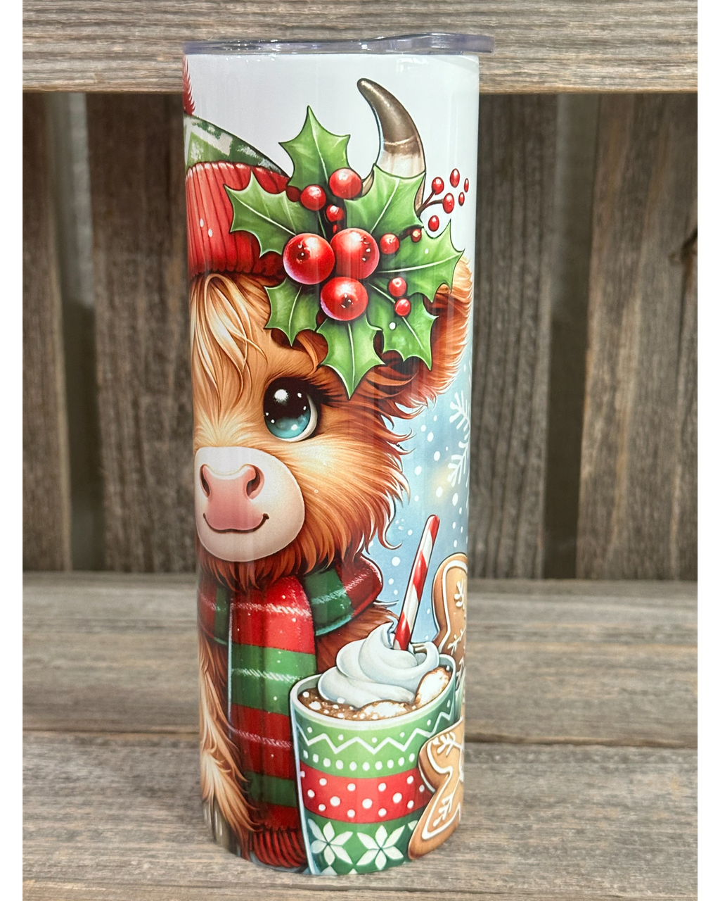 Highland Cow Cocoa And Cookies